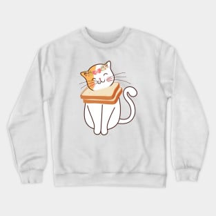 Funny Cat Flower Toast Crewneck Sweatshirt